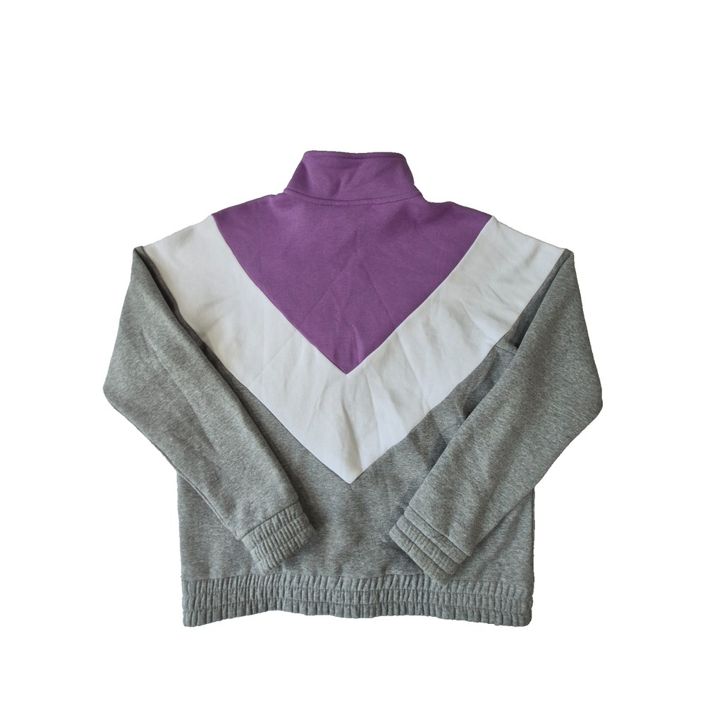 Fila Women's Purple 1/4 Zip Pullover Sweatshirt With Logo Size XL - Picture 2 of 9